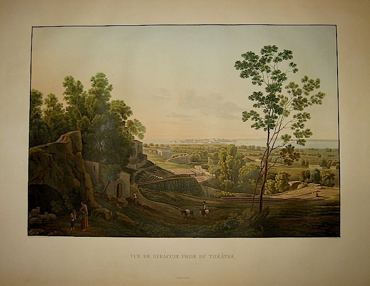  Vue de Syracuse prise du Théatre 1822-1826 Parigi 
